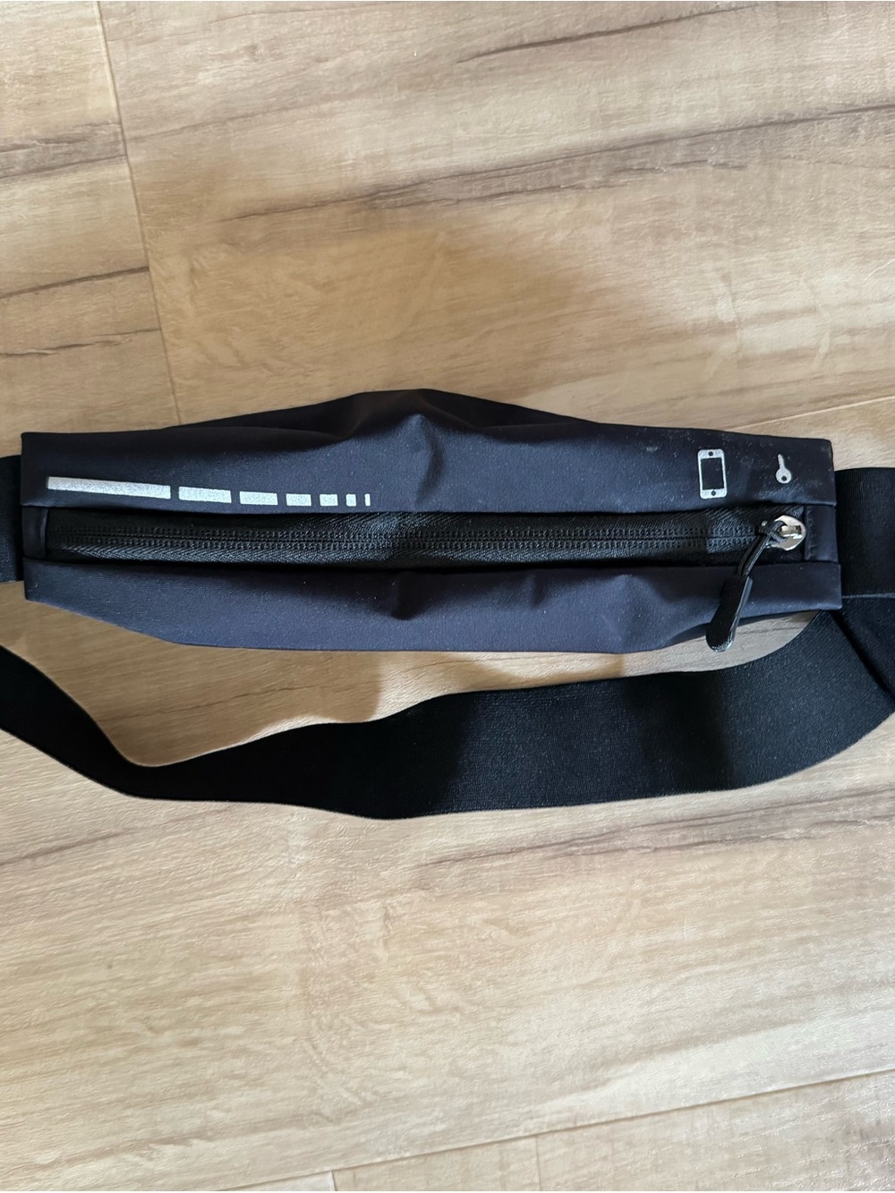 Black Slim Women's Waist Belt Bag
